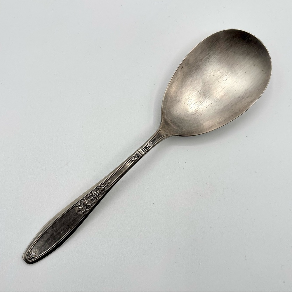 1847 Rogers Bros Ambassador 8.5in Serving Spoon Silverplate